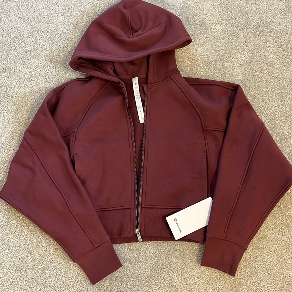 NWT Lululemon Oversized Cropped Full Zip Hoodie